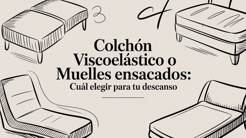 Colchón viscoelástico o muelles ensacados: cuál elegir para tu descanso