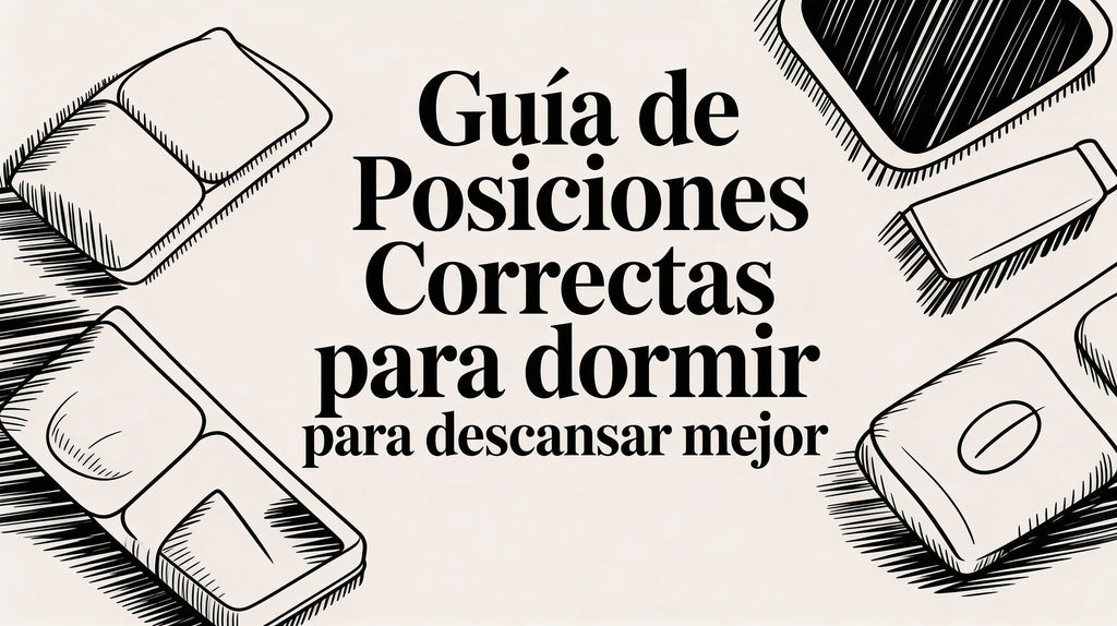 Guía de posiciones correcta para dormir para descansar mejor
