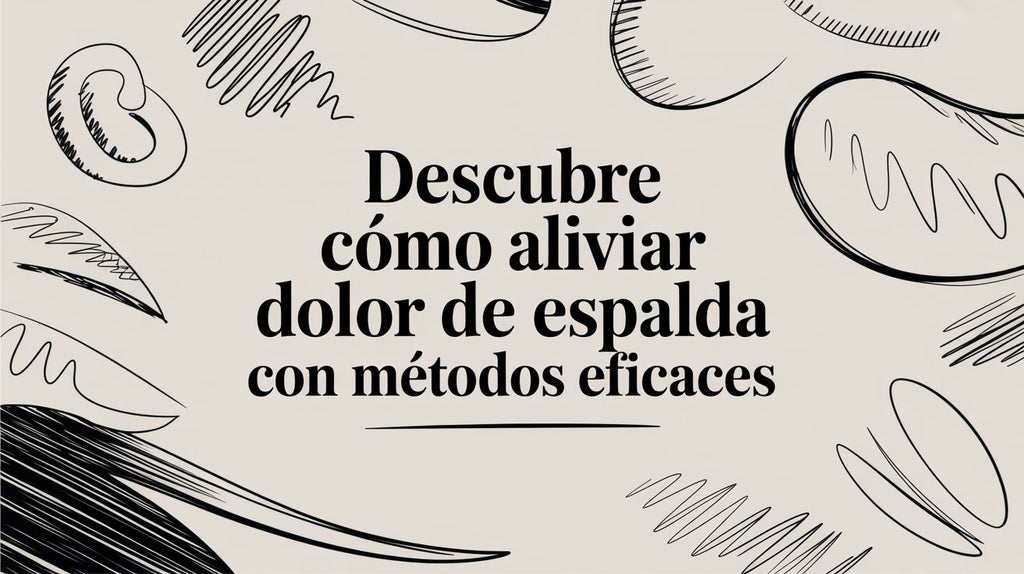Descubre cómo aliviar dolor de espalda con métodos eficaces