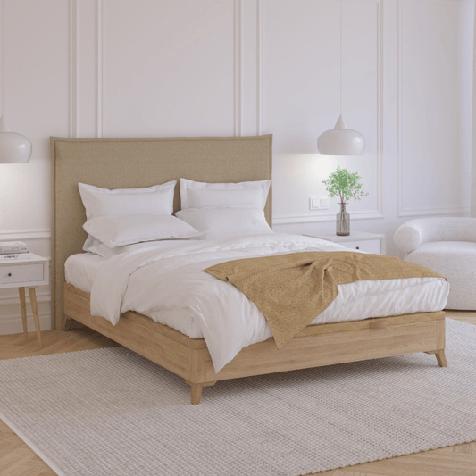 Wooden divan bed with legs - Morfeo mattress
