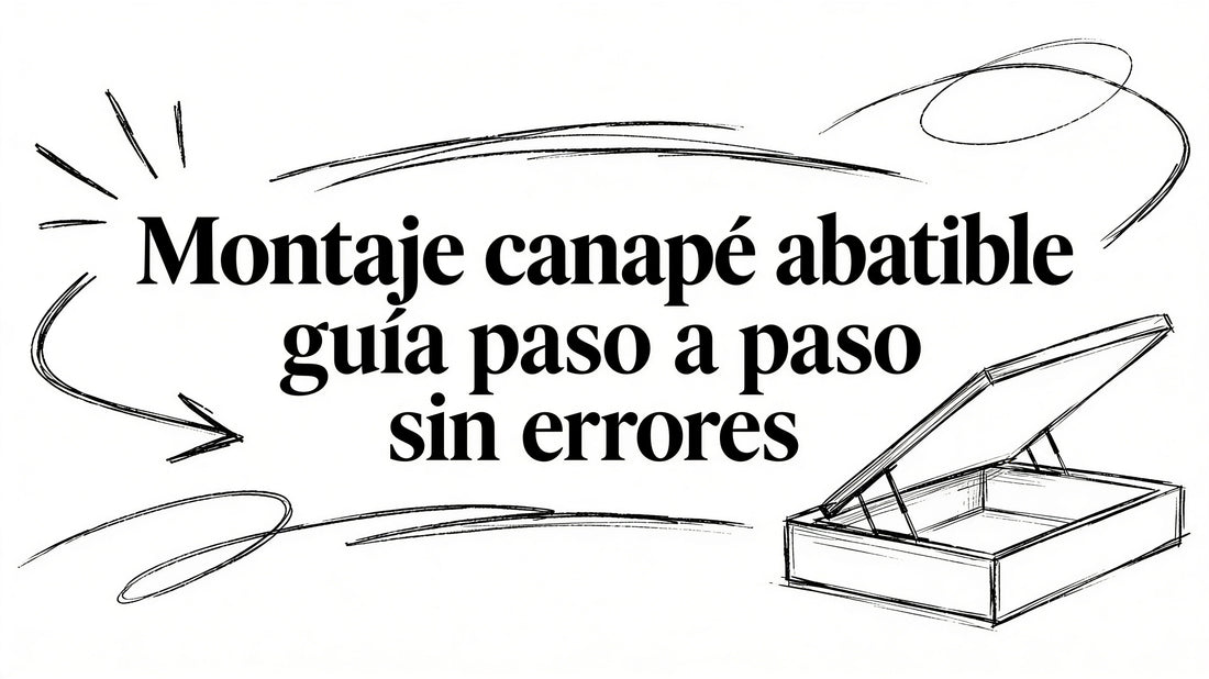 Montaje canape abatible guía paso a paso sin errores