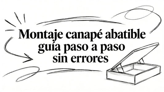 Montaje canape abatible guía paso a paso sin errores