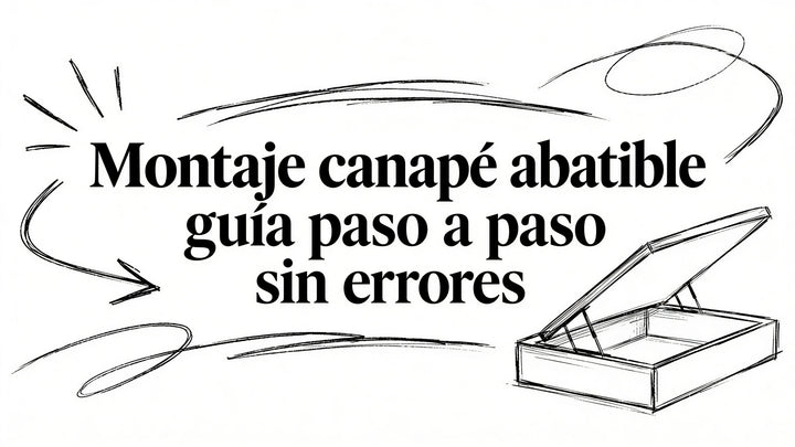 Montaje de un canapé abatible paso a paso