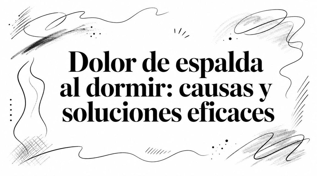 Dolor de espalda al dormir: causas y soluciones eficaces