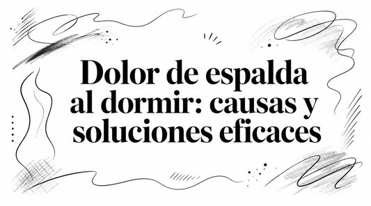 Dolor de espalda al dormir: causas y soluciones eficaces