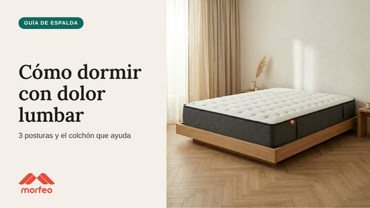 Colchón Morfeo Altus en un dormitorio luminoso, guía para dormir con dolor lumbar