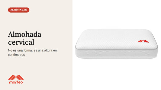 Almohada viscoelástica Morfeo AirHigh de 24 cm, la altura recomendada para dormir de lado