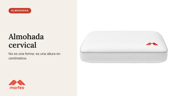 Almohada viscoelástica Morfeo AirHigh de 24 cm, la altura recomendada para dormir de lado
