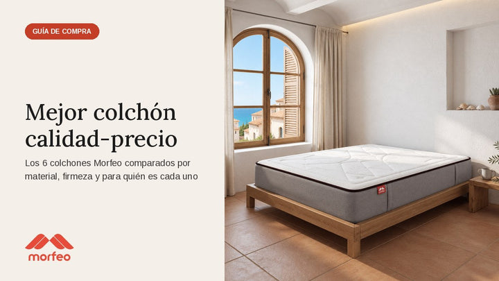 Colchón Original Hybrid de Morfeo en un dormitorio mediterráneo: guía del mejor colchón calidad-precio