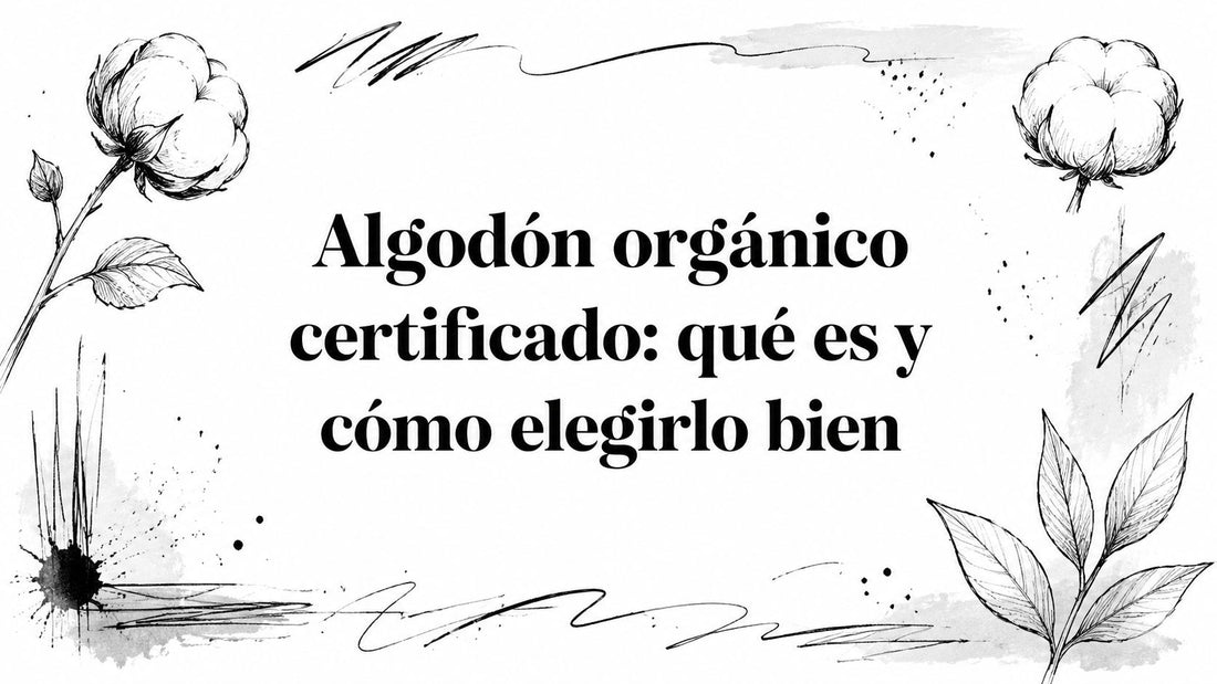 Algodón orgánico certificado: qué es y cómo elegirlo bien