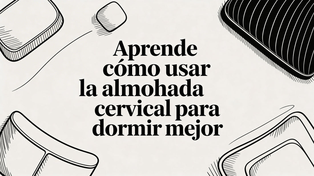 Aprende almohada cervical como usarla para dormir mejor
