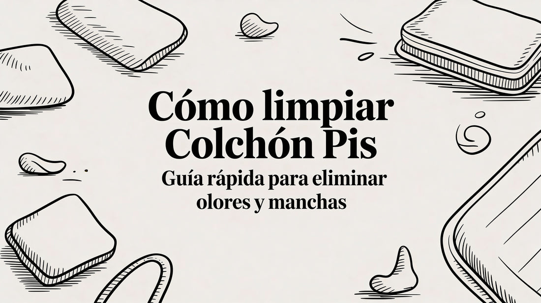 Cómo limpiar colchon pis: guía rápida para eliminar olores y manchas