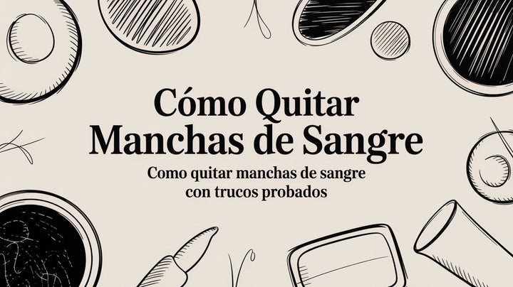 Cómo quitar manchas de sangre: trucos probados