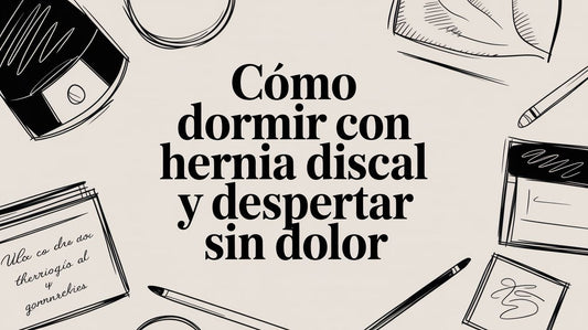 Cómo dormir con hernia discal y despertar sin dolor