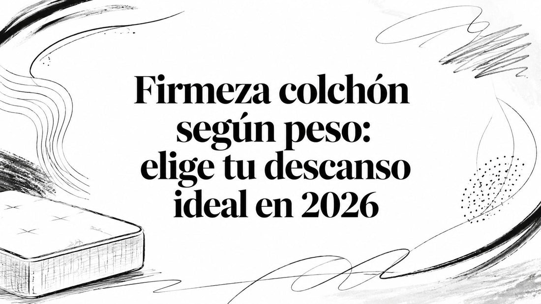 Firmeza colchón según peso: elige tu descanso ideal en 2026