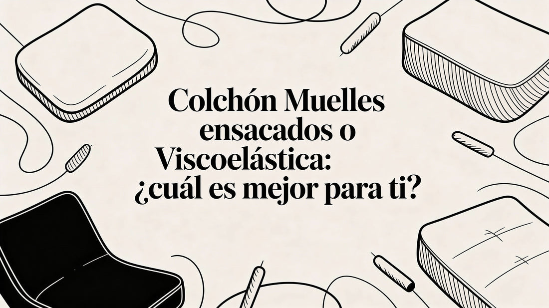 Colchon muelles ensacados o viscoelastica: ¿cuál es mejor para ti?