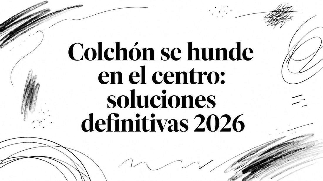 Colchón se hunde en el centro: soluciones definitivas 2026