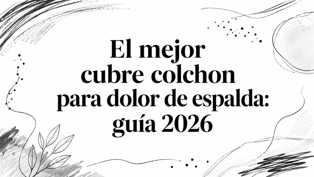 El mejor cubre colchon para dolor de espalda: guía 2026