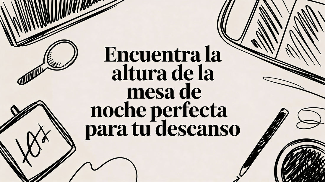 Encuentra la altura mesa de noche perfecta para tu descanso