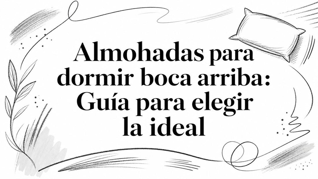 Almohadas para dormir boca arriba: Guía para elegir la ideal