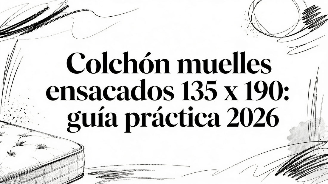 Colchon muelles ensacados 135 x 190: guía práctica 2026