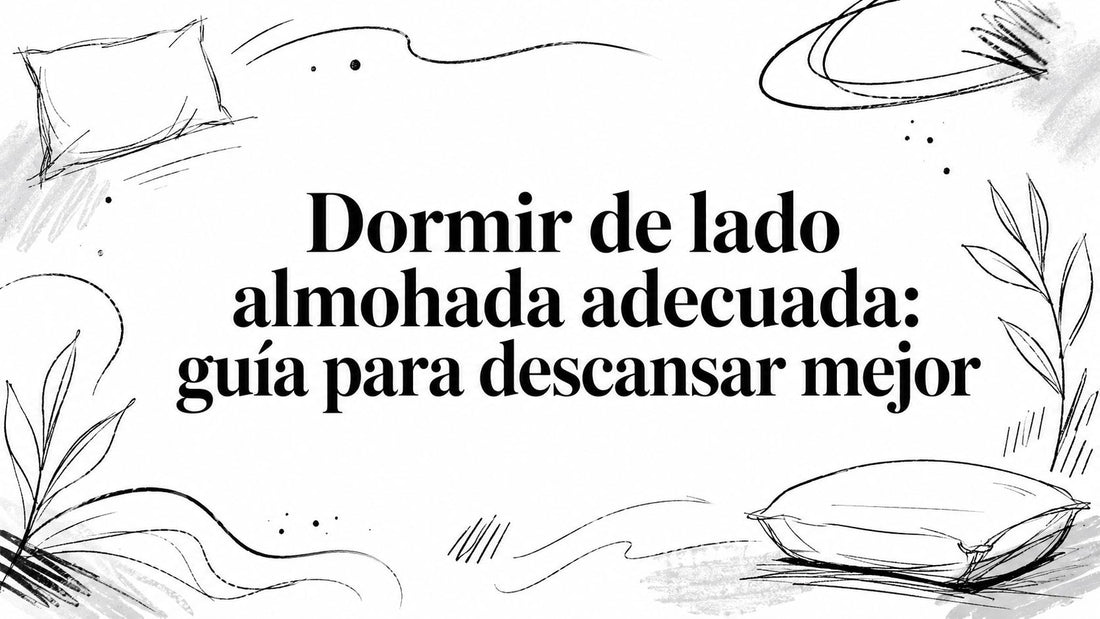 Dormir de lado almohada adecuada: guía para descansar mejor