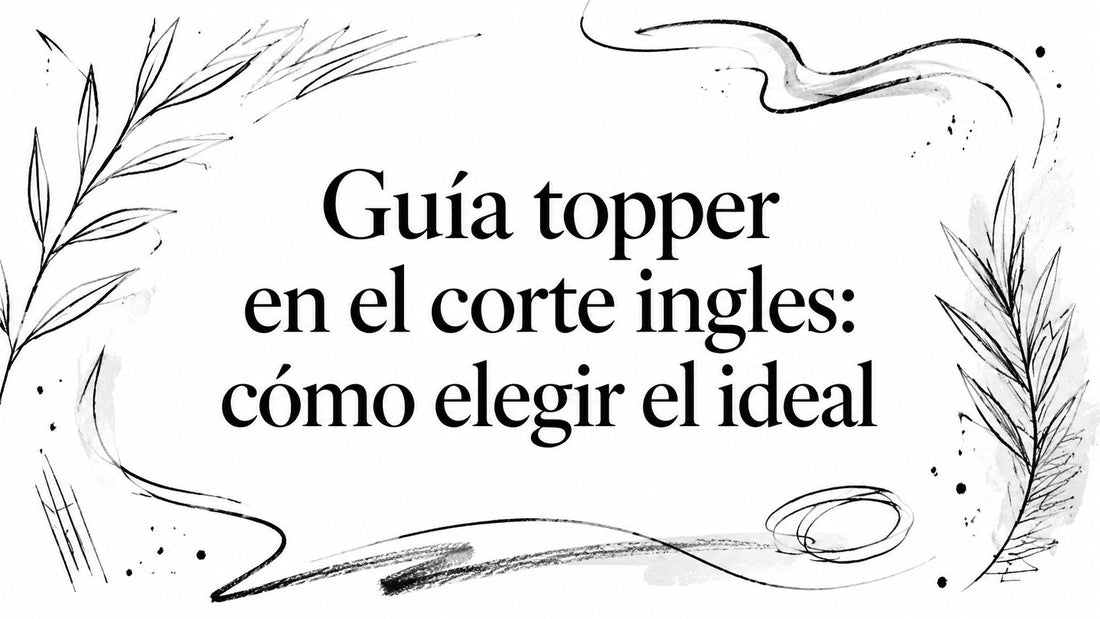 Guía topper en el corte ingles: cómo elegir el ideal