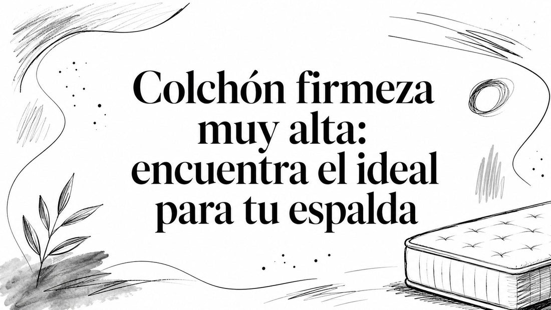 Colchón firmeza muy alta: encuentra el ideal para tu espalda