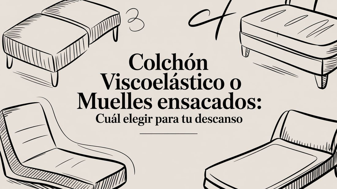Colchón viscoelástico o muelles ensacados: cuál elegir para tu descanso