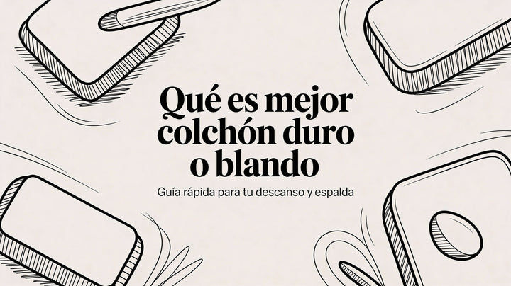 ¿Colchón duro o blando? Qué firmeza elegir según tu peso