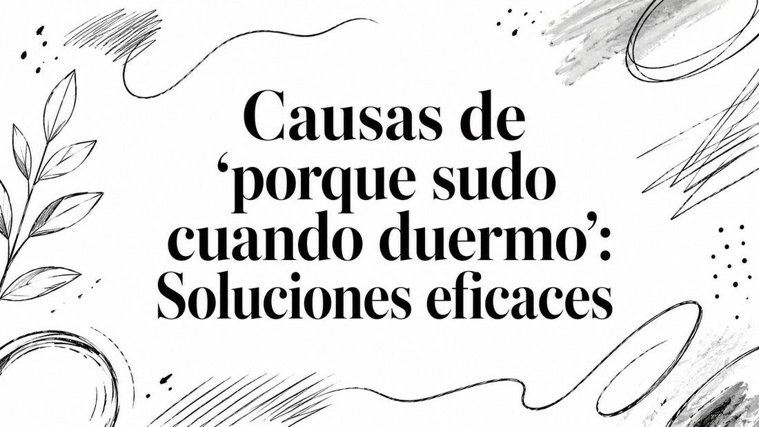 Causas de 'porque sudo cuando duermo': Soluciones eficaces