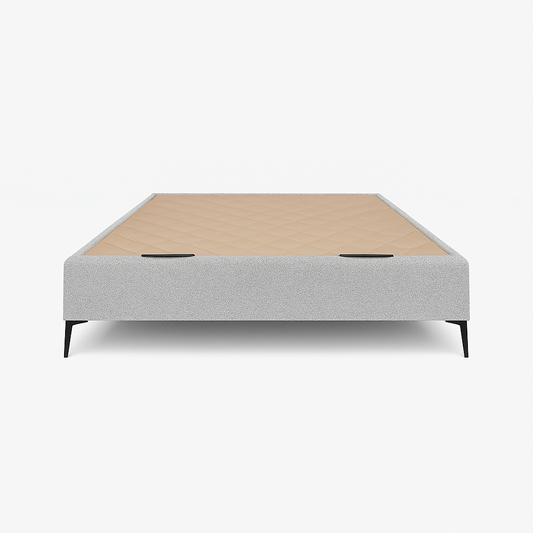 Canape tapizado Saona gris plata 135x200