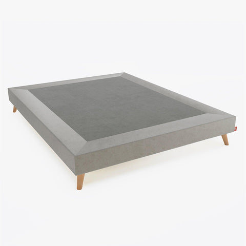 Base Tapizada Silos Gris 135x190 cm