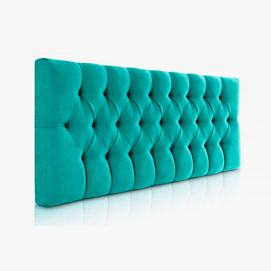 Cabecero Tapizado Capy Turquesa 90 cm