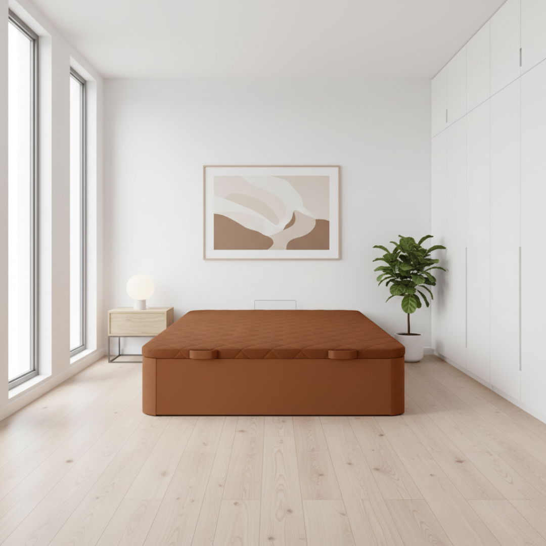 Sofá-cama de madeira Rodas