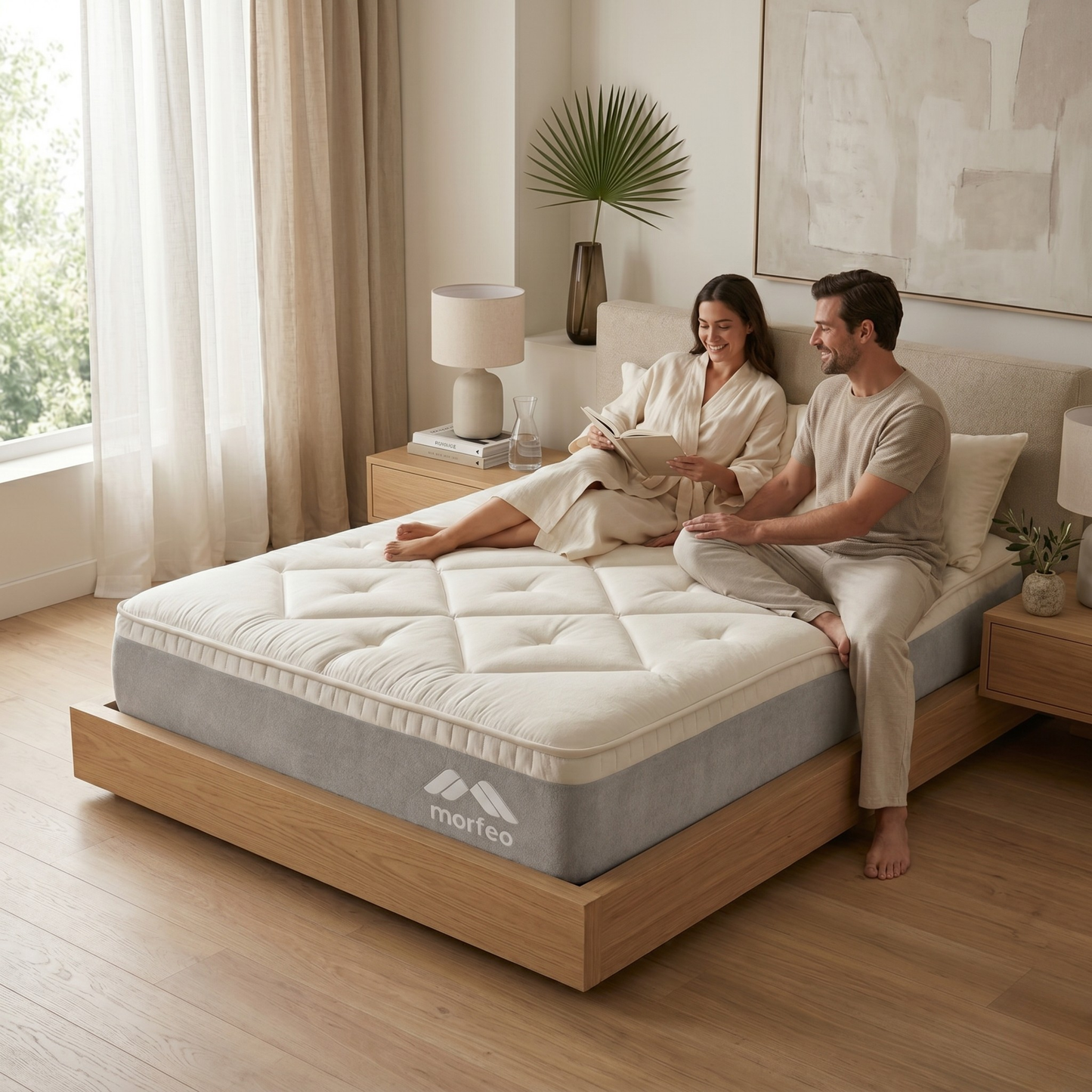 Colchón ProSuite de Morfeo instalado en la cama de una habitación de hotel de 4 estrellas