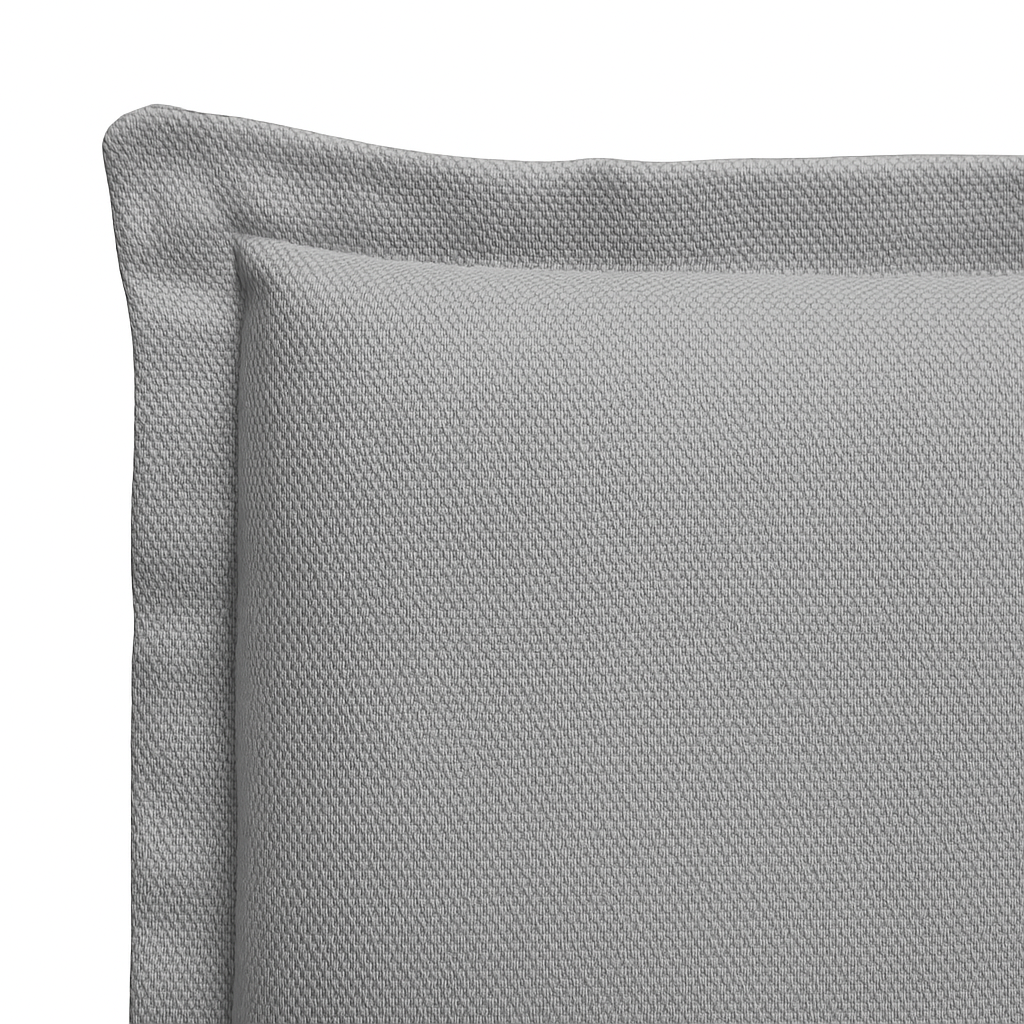 Detalle del tapizado del cabecero Lin color gris de Morfeo.
