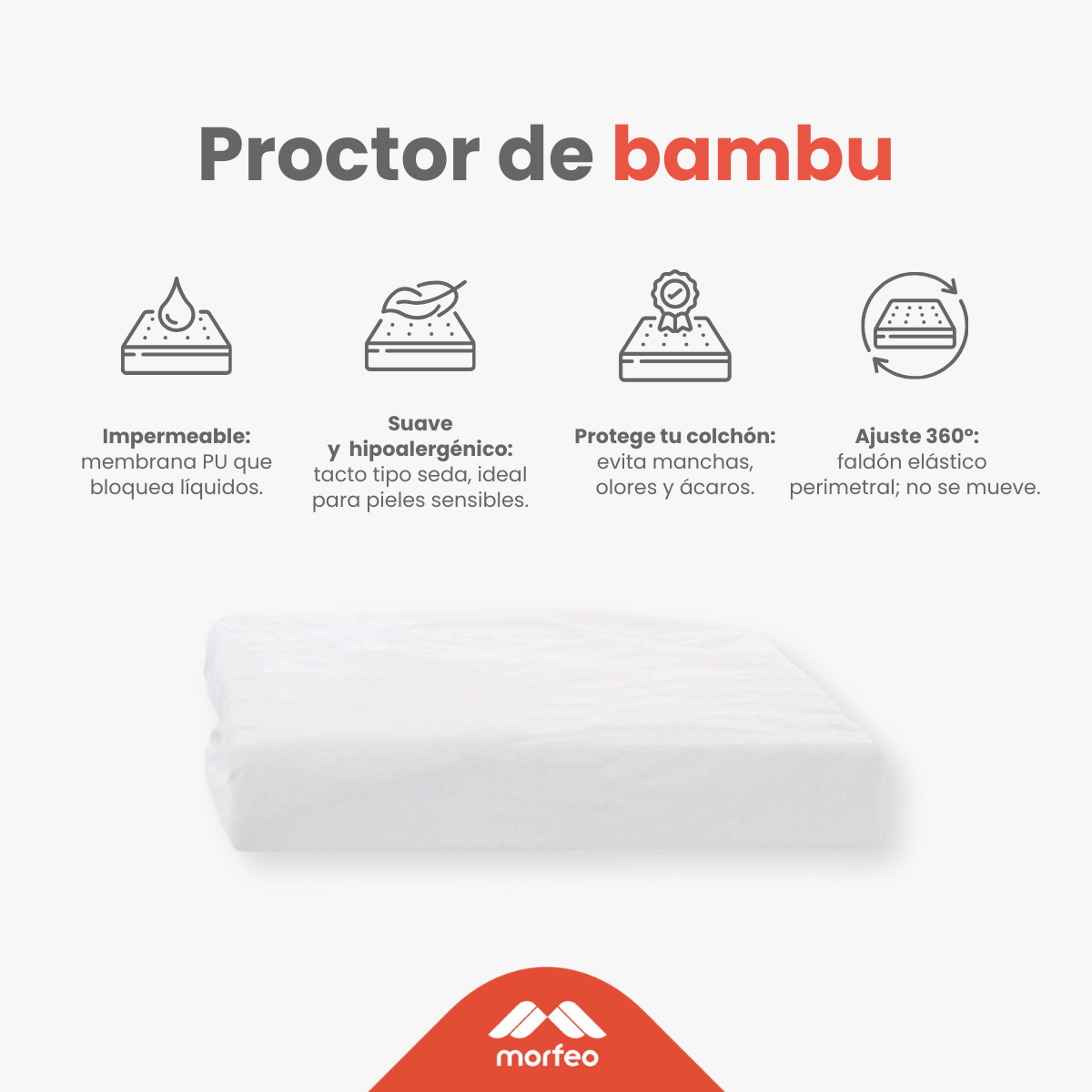 Protector de cama de Bambu