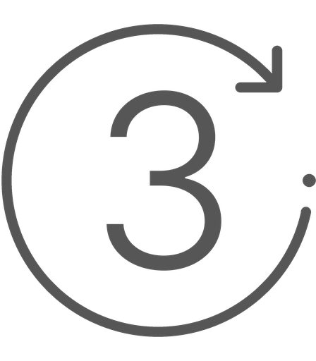 Icono de garantía de 3 años