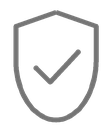 Icono de garantía: escudo con marca de verificación