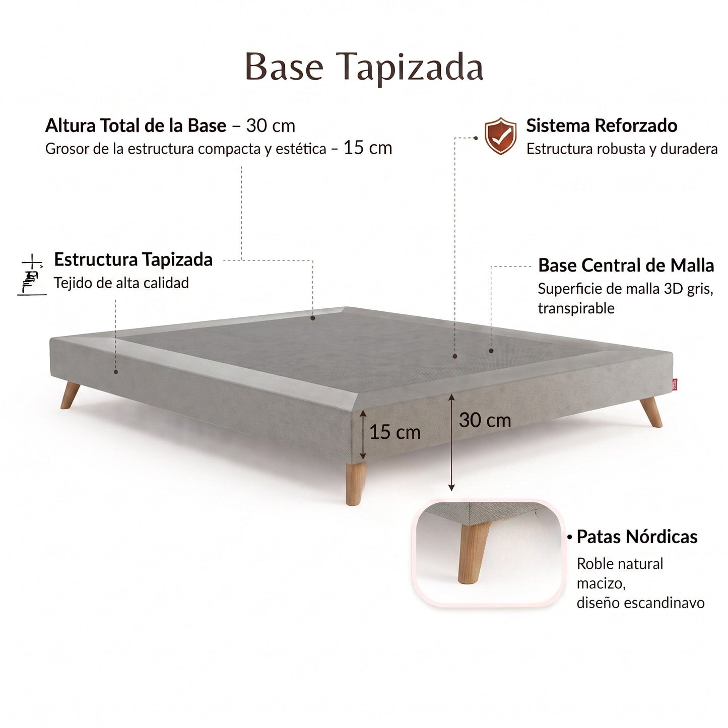 Base Tapizada Silos — Estilo Mediterráneo Cálido