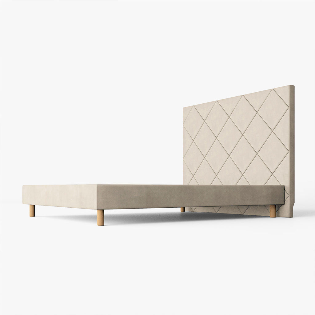 Pack Cabecero y Base Samos Beige 140x190