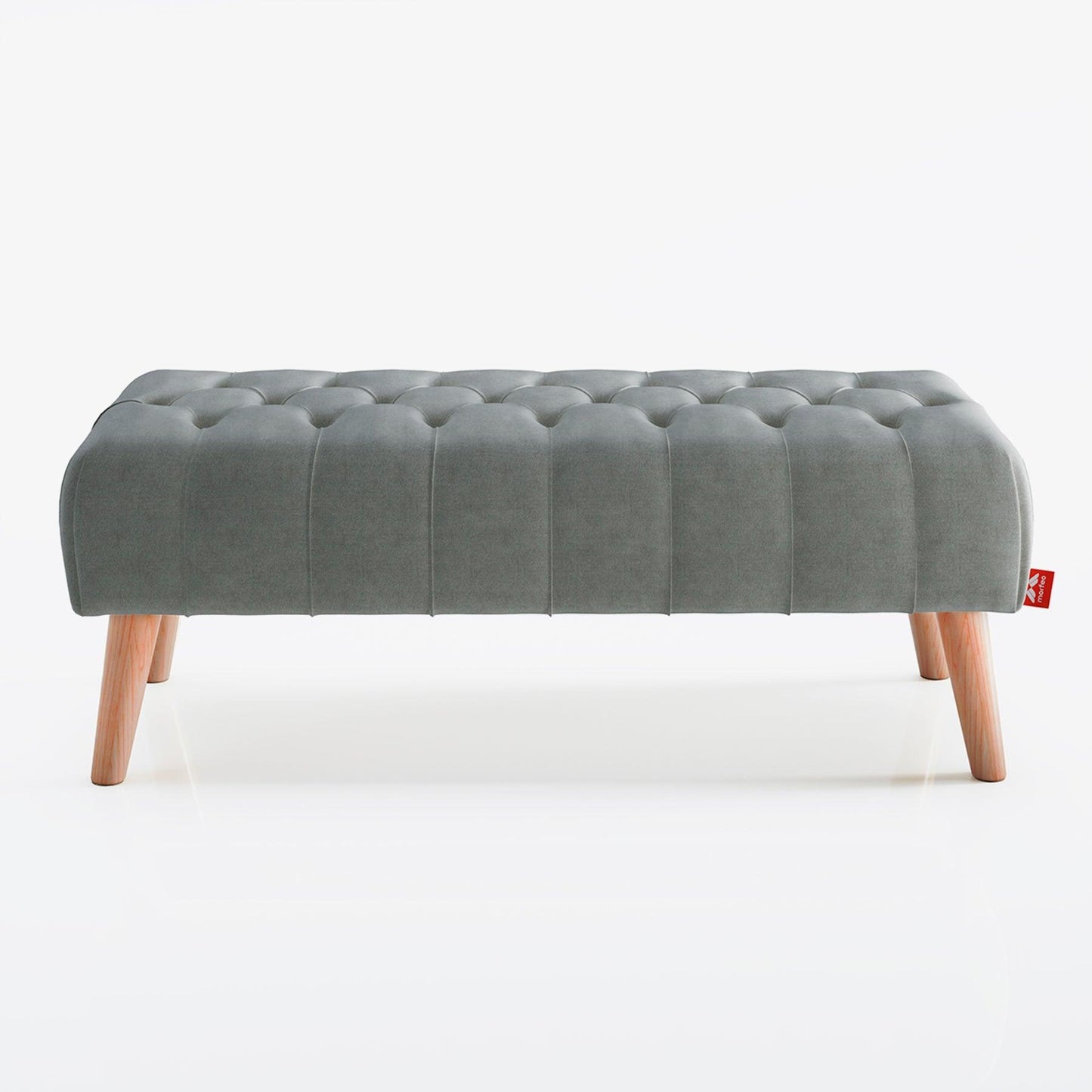 Banqueta para el dormitorio gris Morfeo