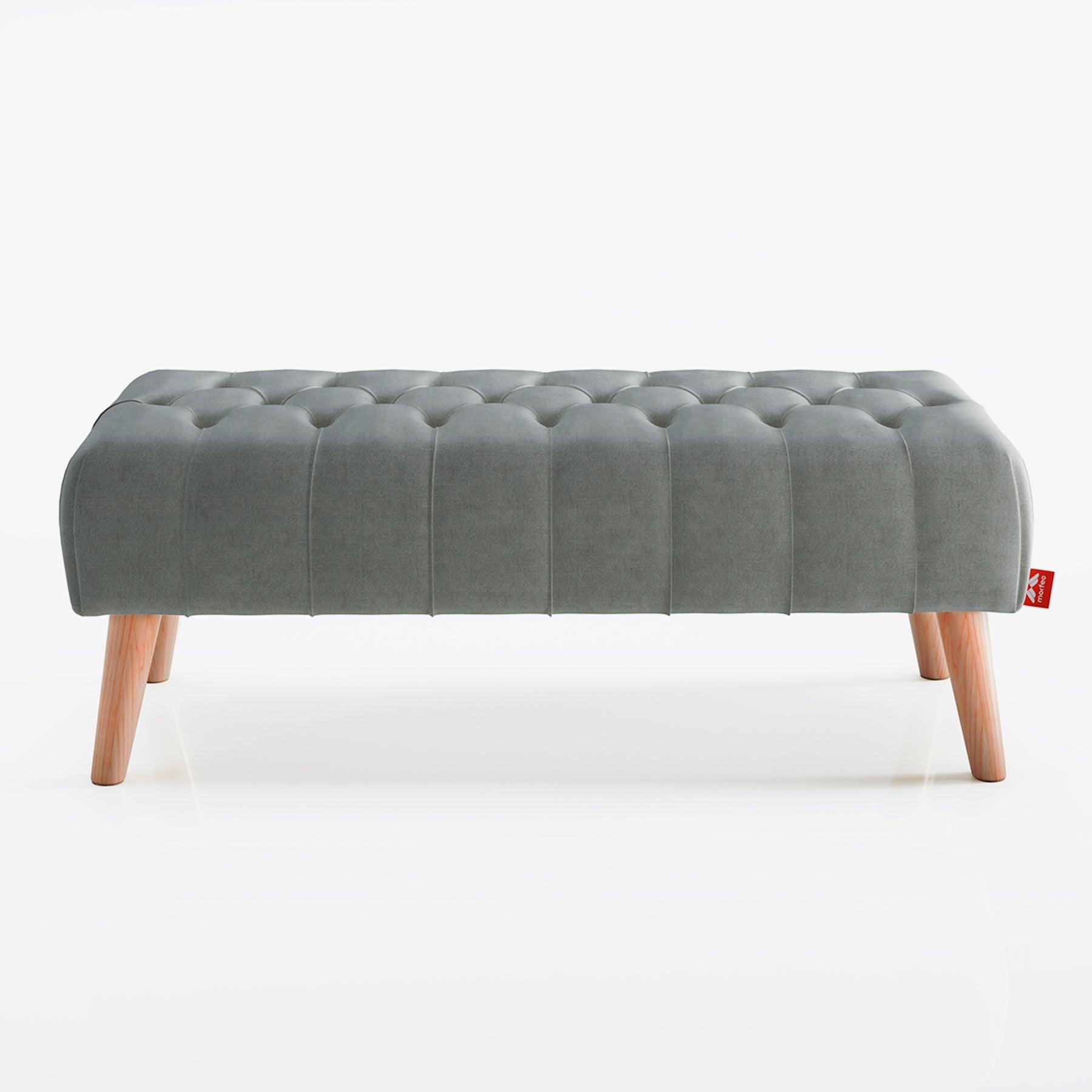 Banqueta para el dormitorio gris Morfeo