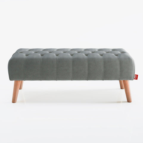 Banqueta para el dormitorio gris Morfeo