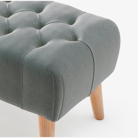 Banqueta  para el dormitorio gris Morfeo