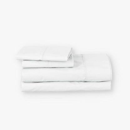 Juego de sábanas de algodón 100% blanco Morfeo