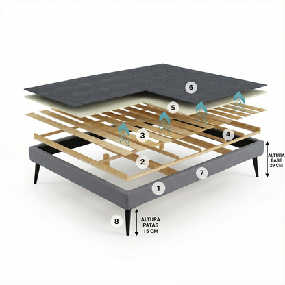 Naxos Upholstered Base