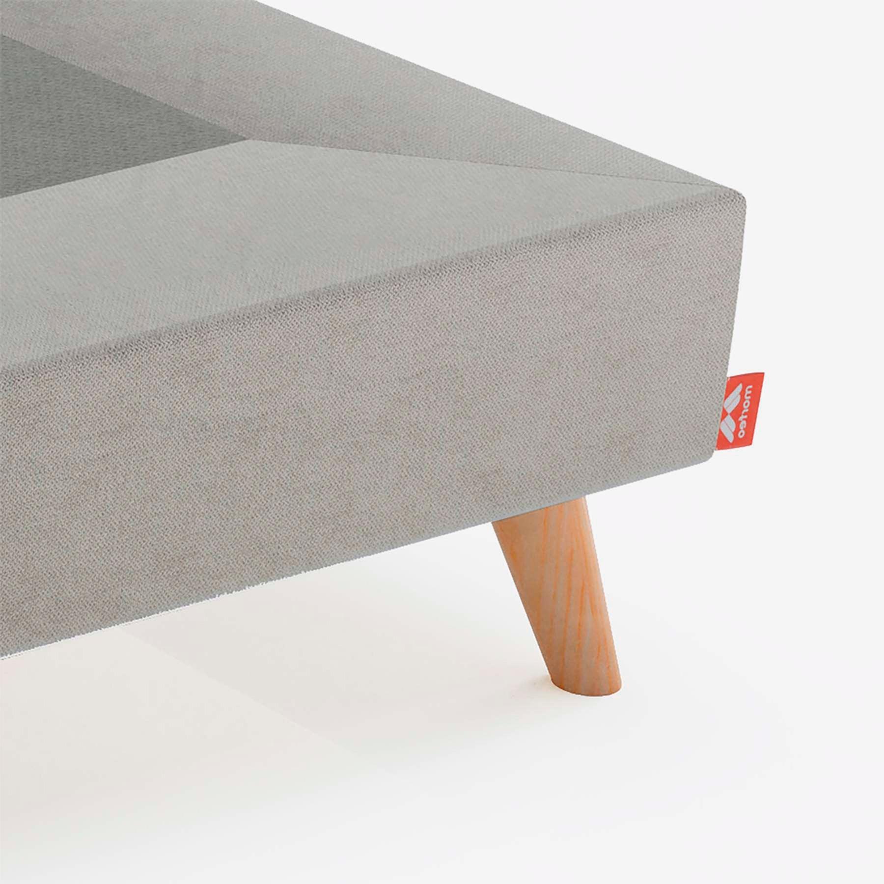 Nordic gray Morfeo upholstered base